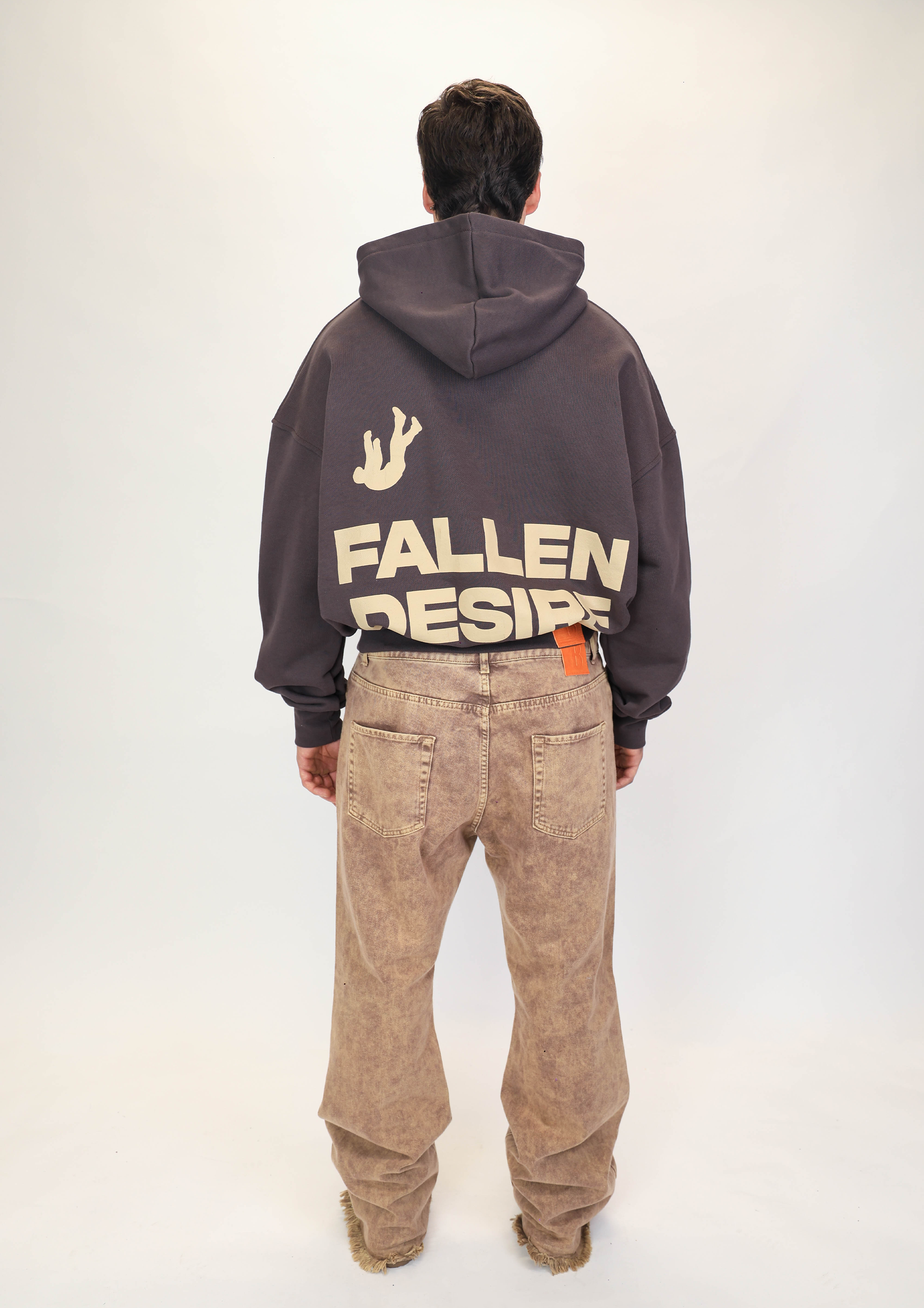 Hoodie Fallen Desire Brown