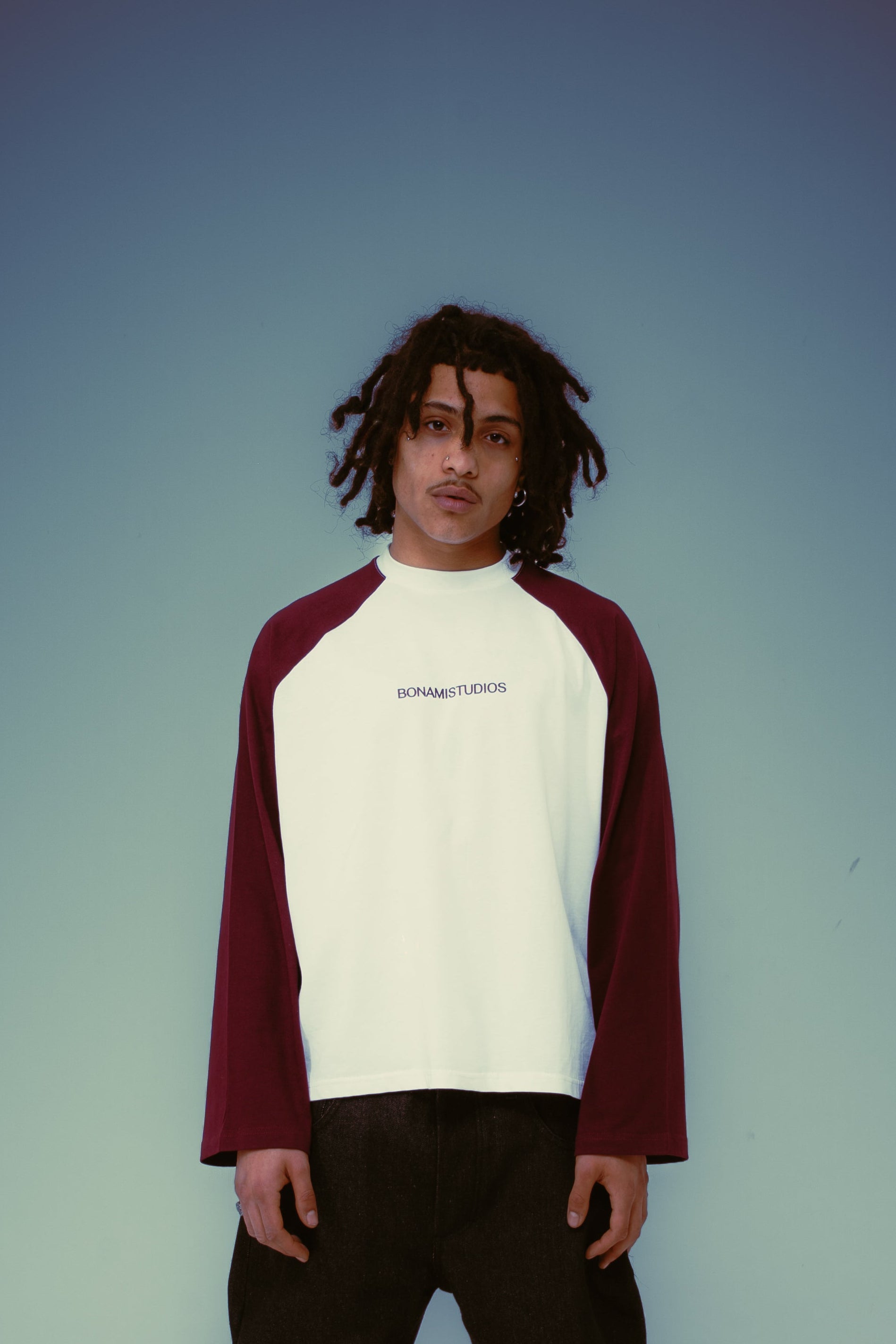 Long Sleeves Fire Stars White