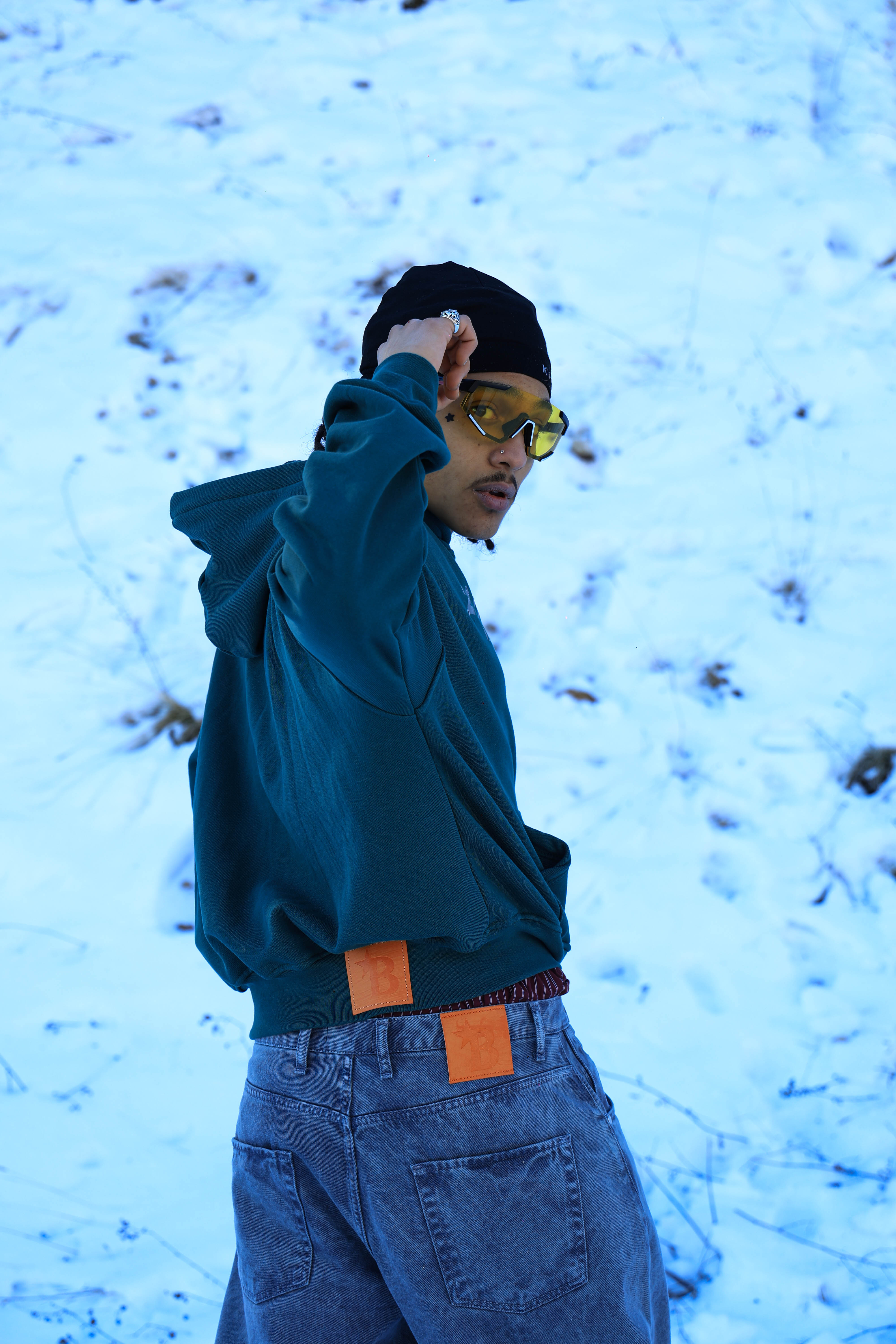 Hoodie Military Area Green