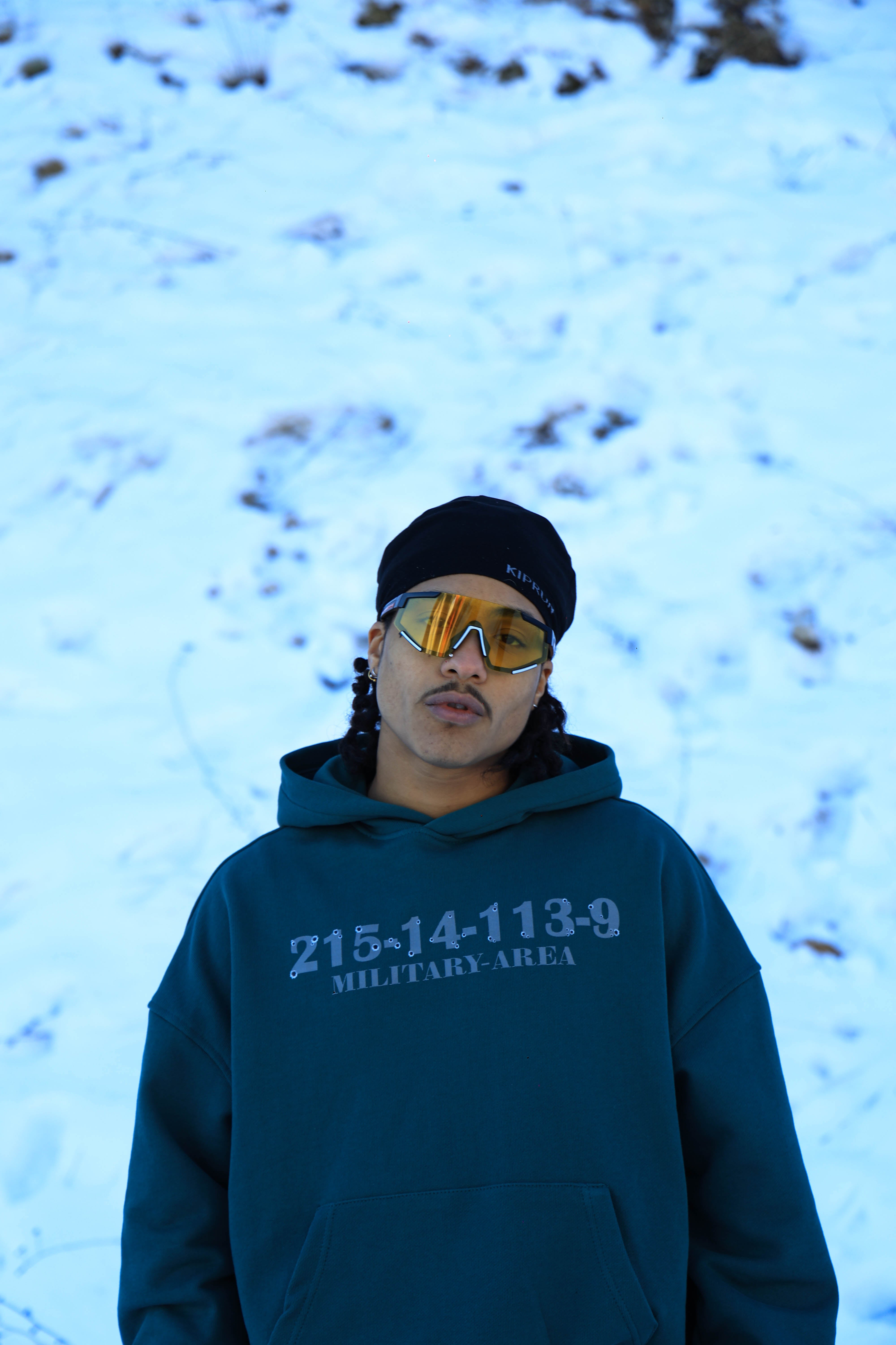 Hoodie Military Area Green