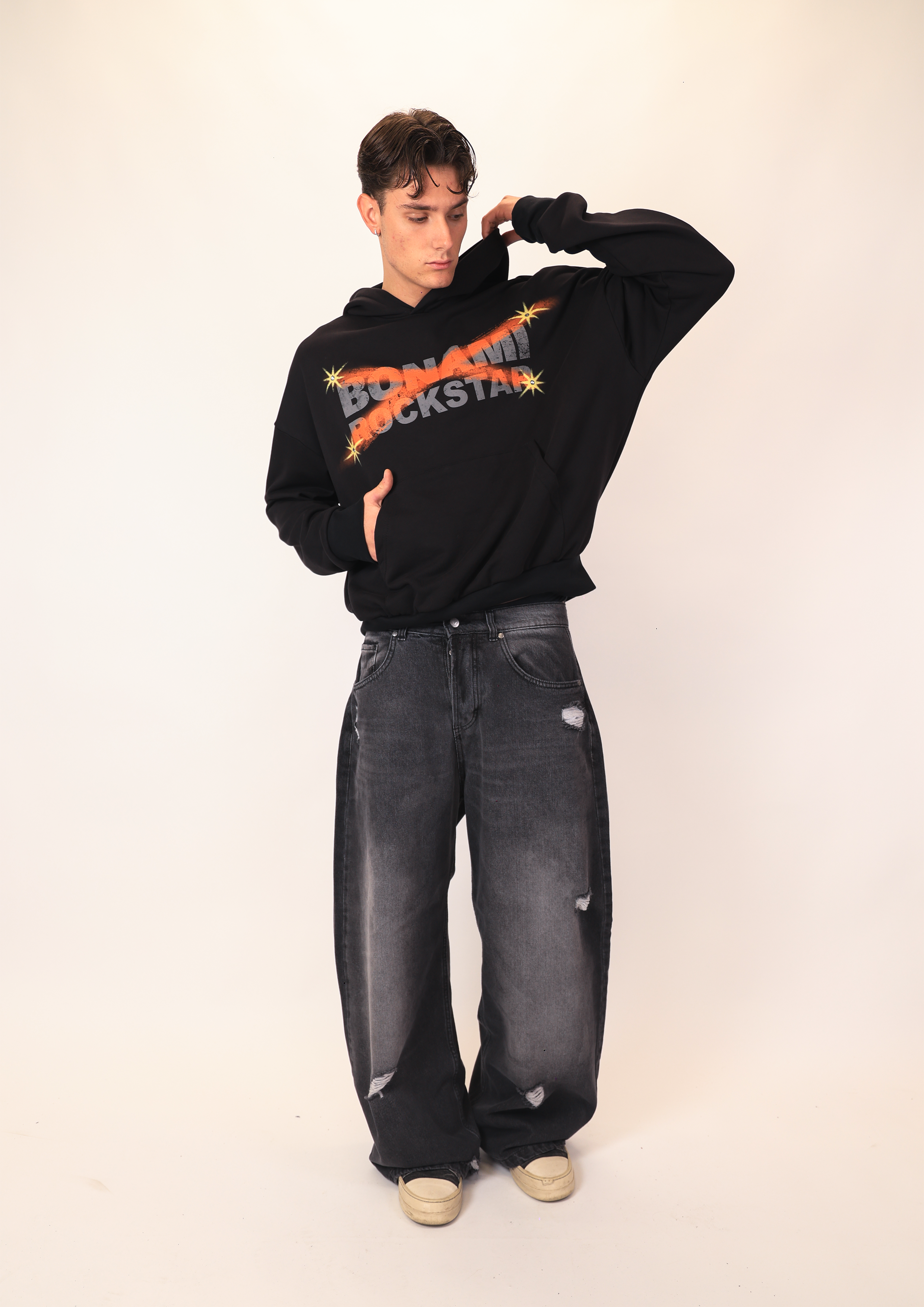 Hoodie Rockstar Black