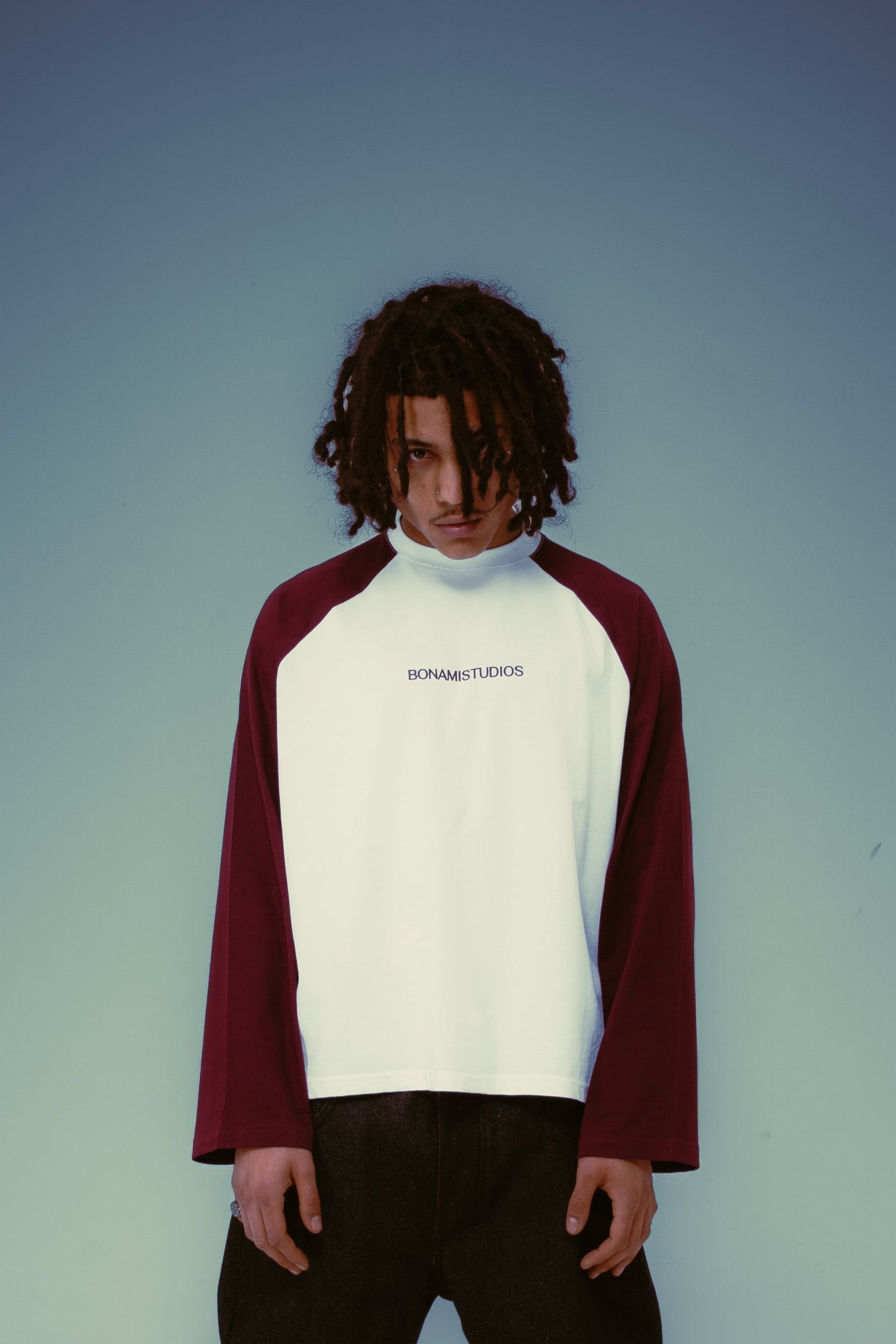 Long Sleeves Fire Stars White