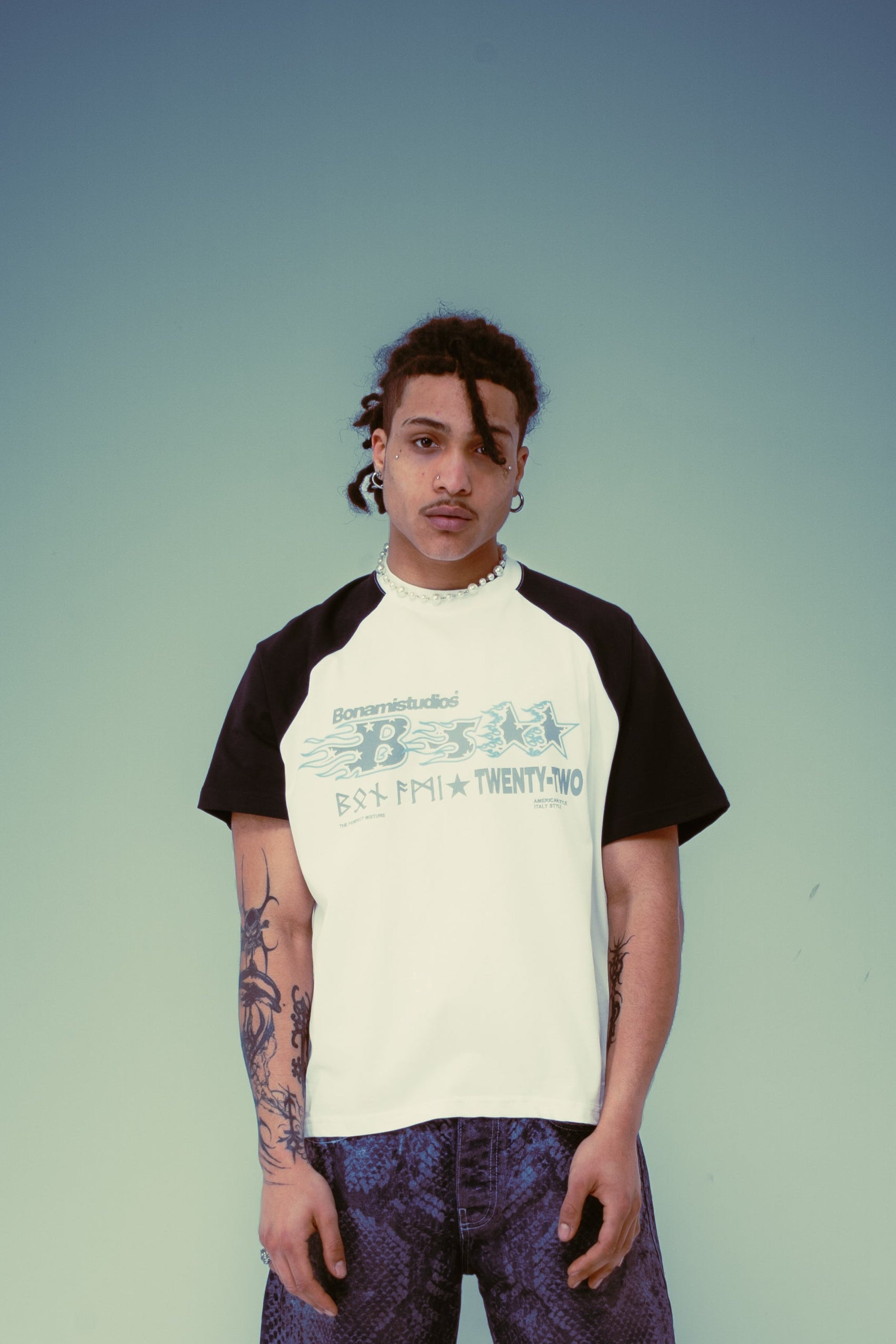 T-Shirt BS Stars White