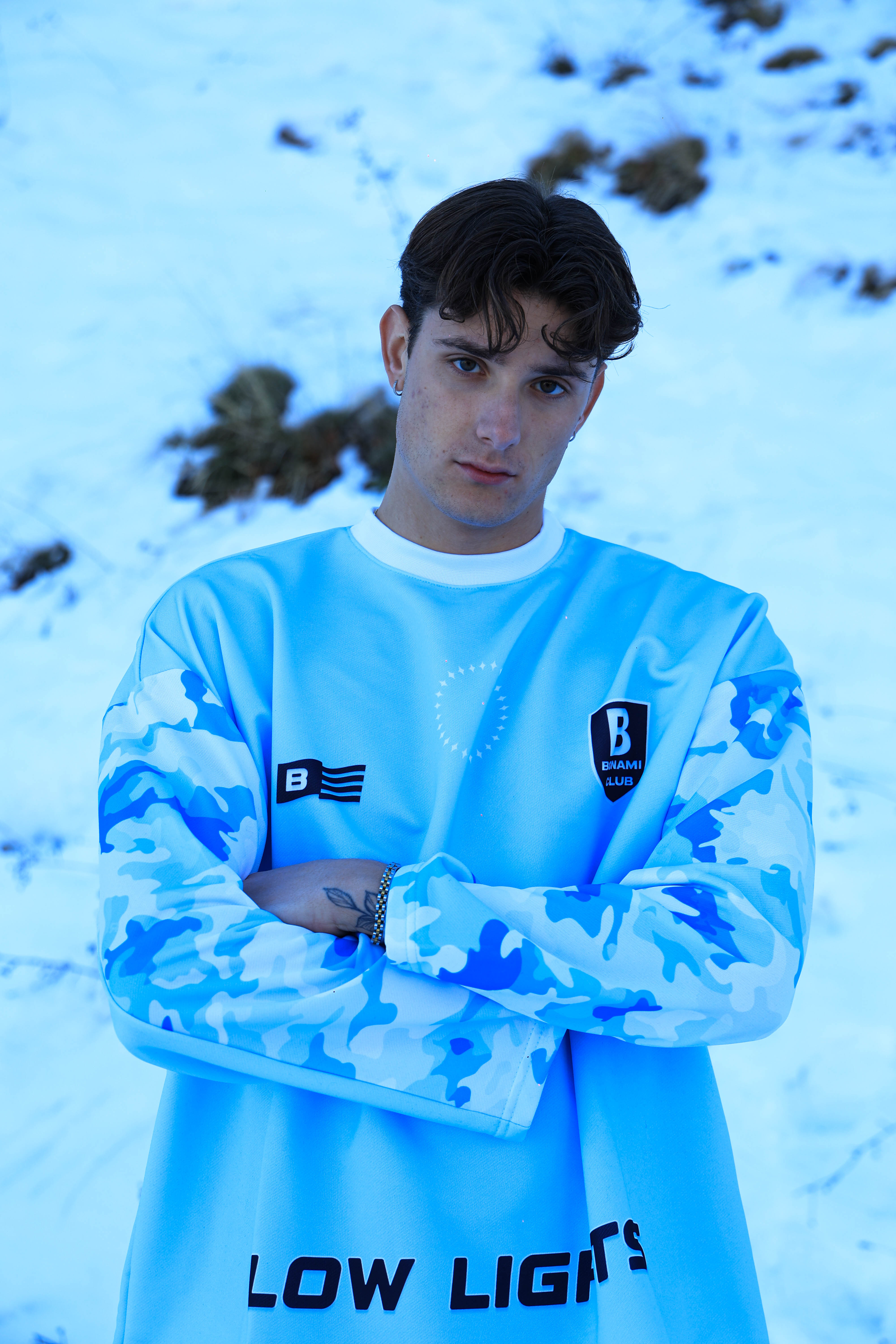 Long Sleeves Camo Club Sky