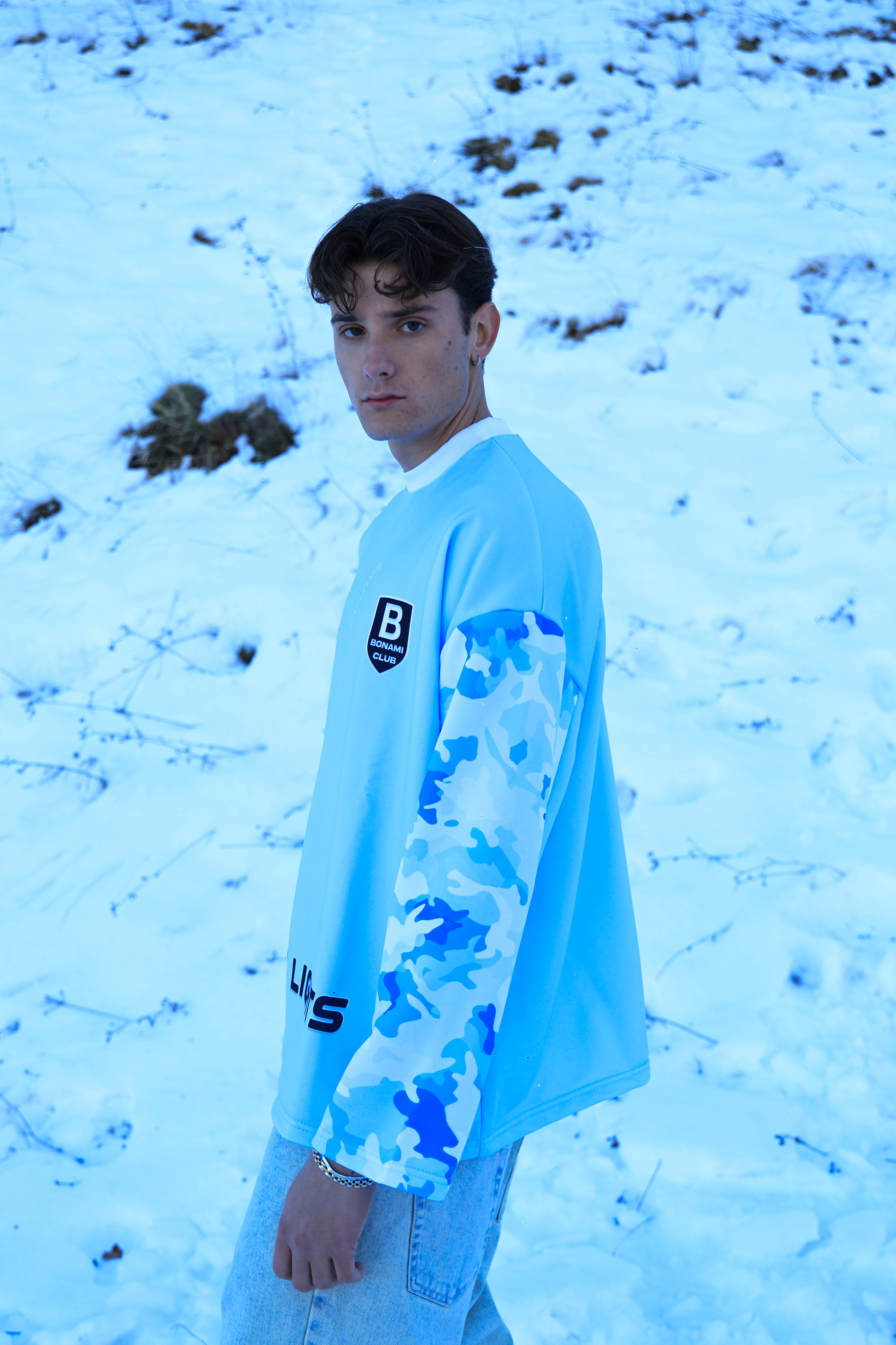 Long Sleeves Camo Club Sky