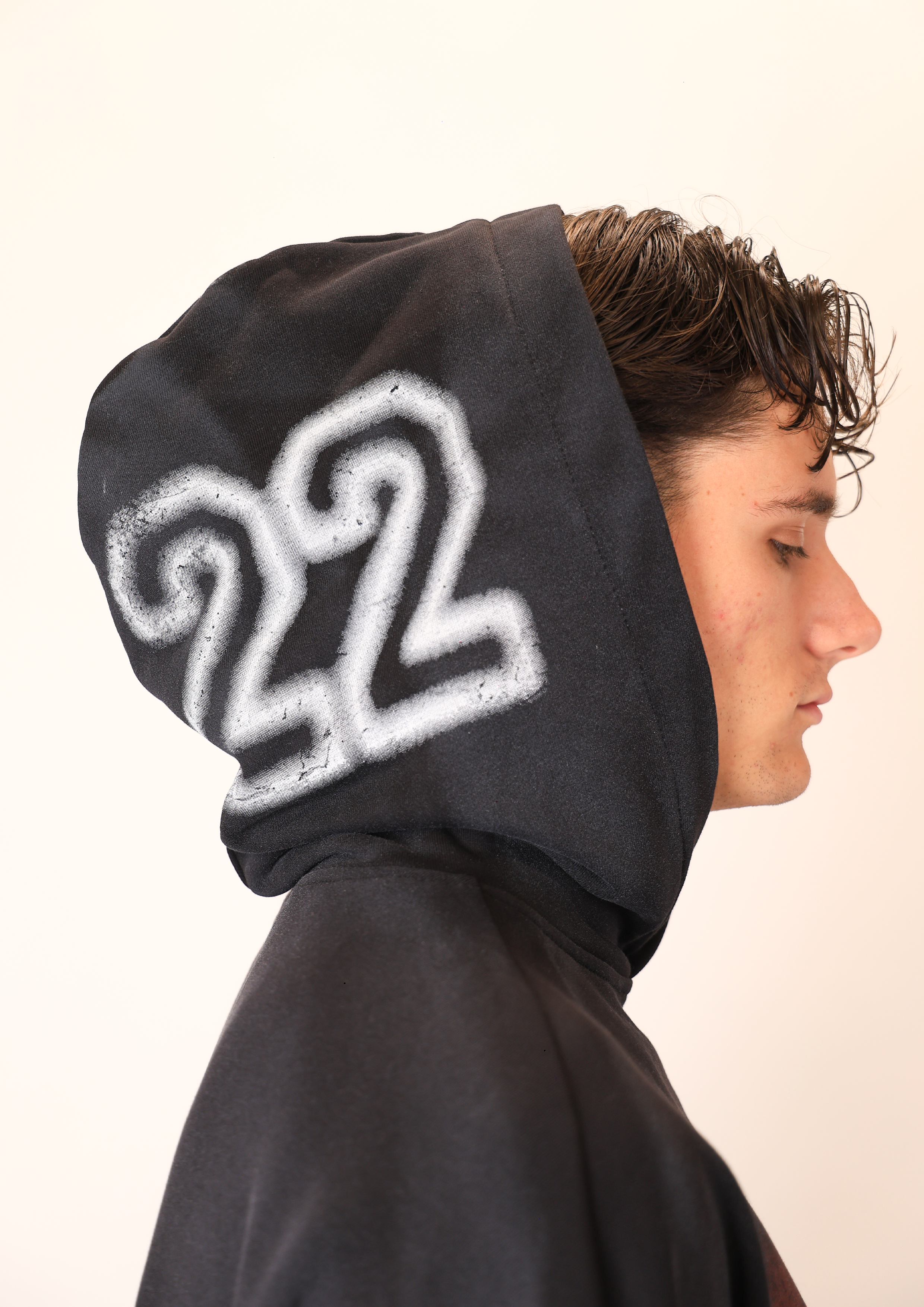 Hoodie Diamond B Black