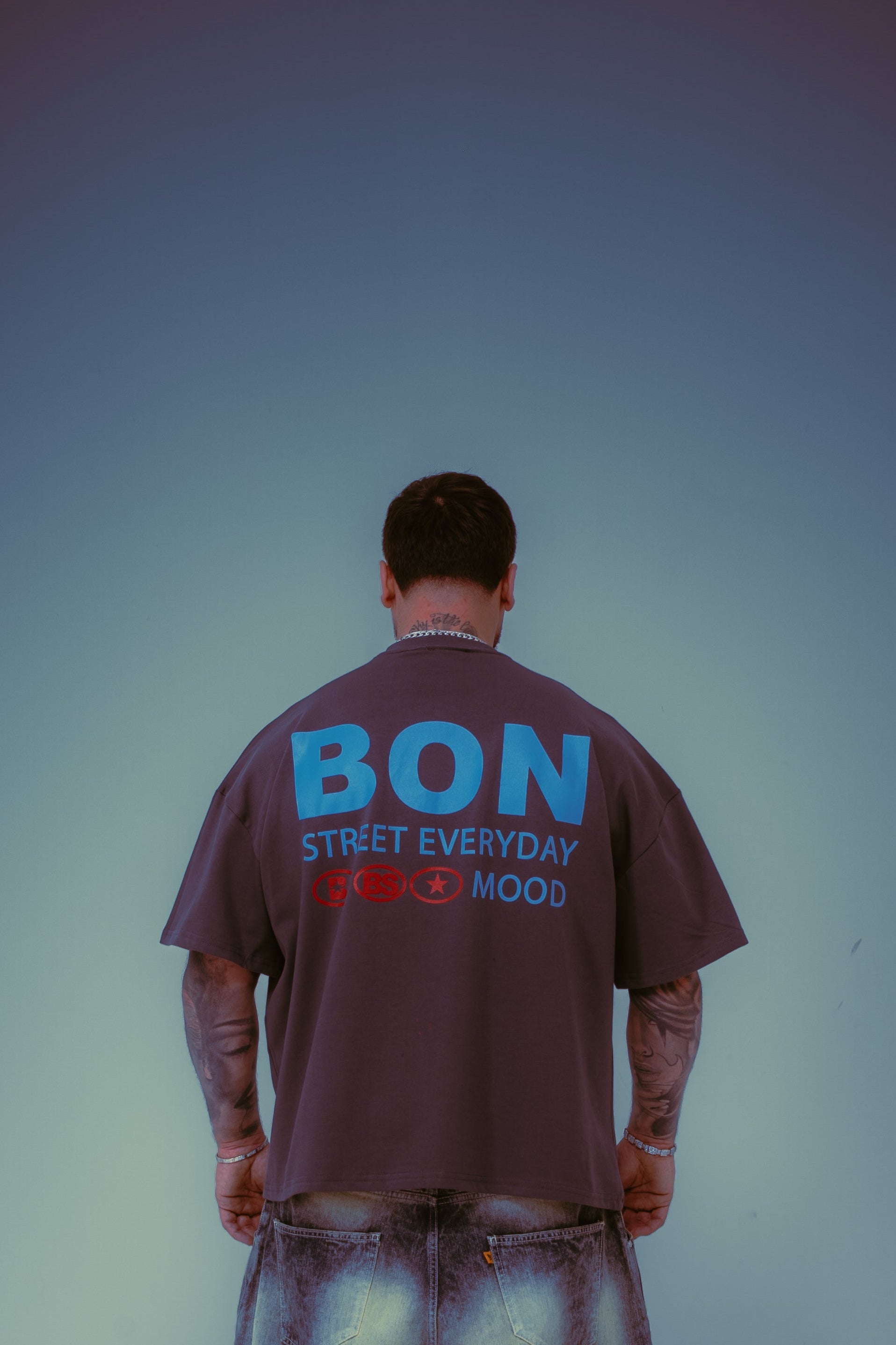 T-Shirt Bon Street Lead Grey