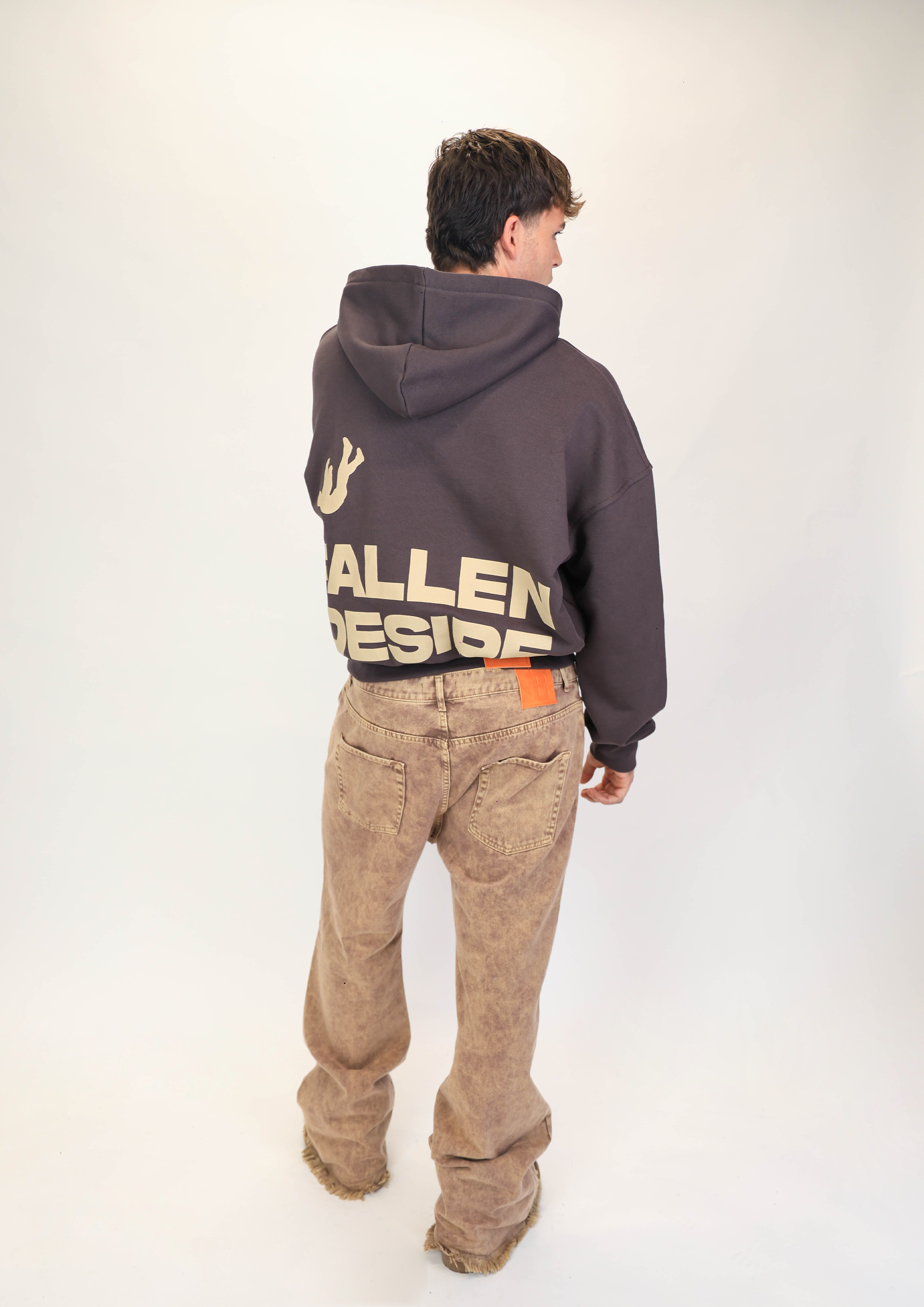 Hoodie Fallen Desire Brown