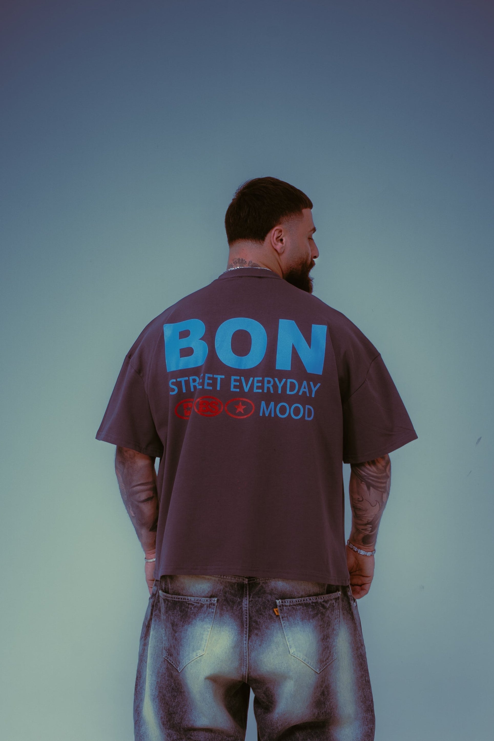 T-Shirt Bon Street Lead Grey